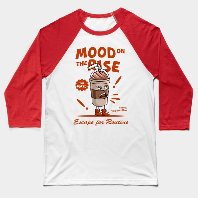 Mood On The Rise Baseball T-Shirt by Harrisaputra